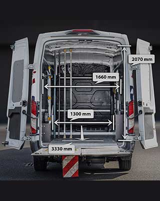 Transporter Ladebordwand 3,5t Maße